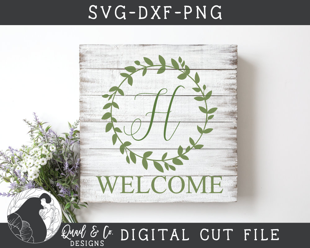 Wreath SVG PNG DXF Silhouette Clipart Sign svg