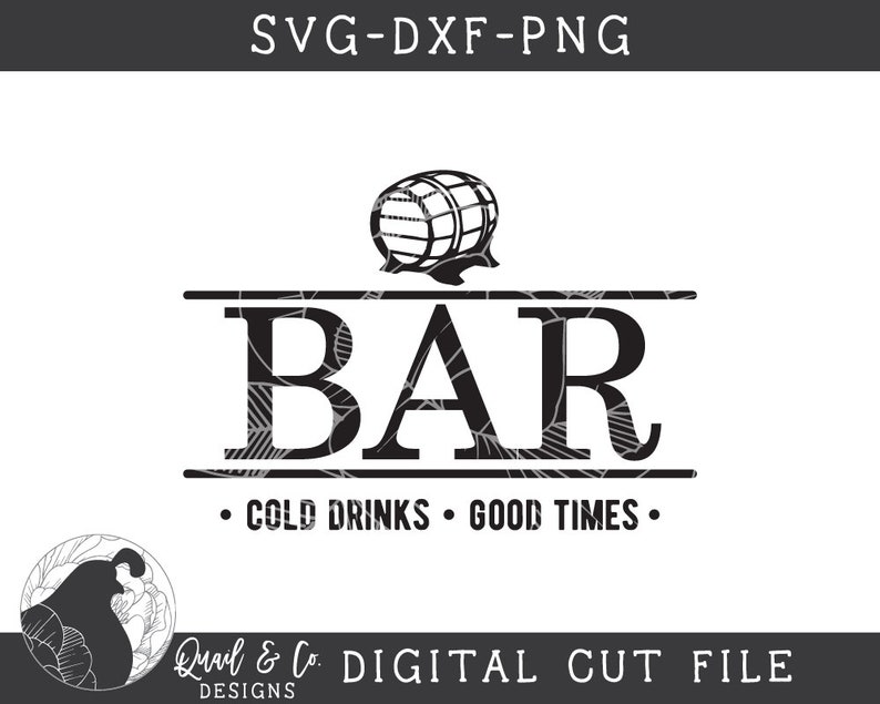 Bar SVG, Family Name Cut File, Round Bar Sign svg, Established Sign svg, Farmhouse Sign svg, , Cricut Design, Silhouette Files image 2