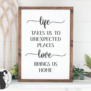 Family Home SVG: Life Love Quote, Cricut Silhouette Cut Files (Digital Download)