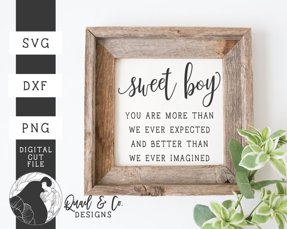 Download Svg Files Sweet Boy svg Baby Boy svg Nursery svg | Etsy