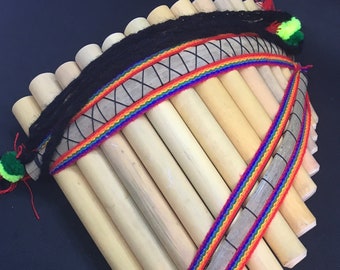 Panpipes fair trade rondador curved 13 pipes