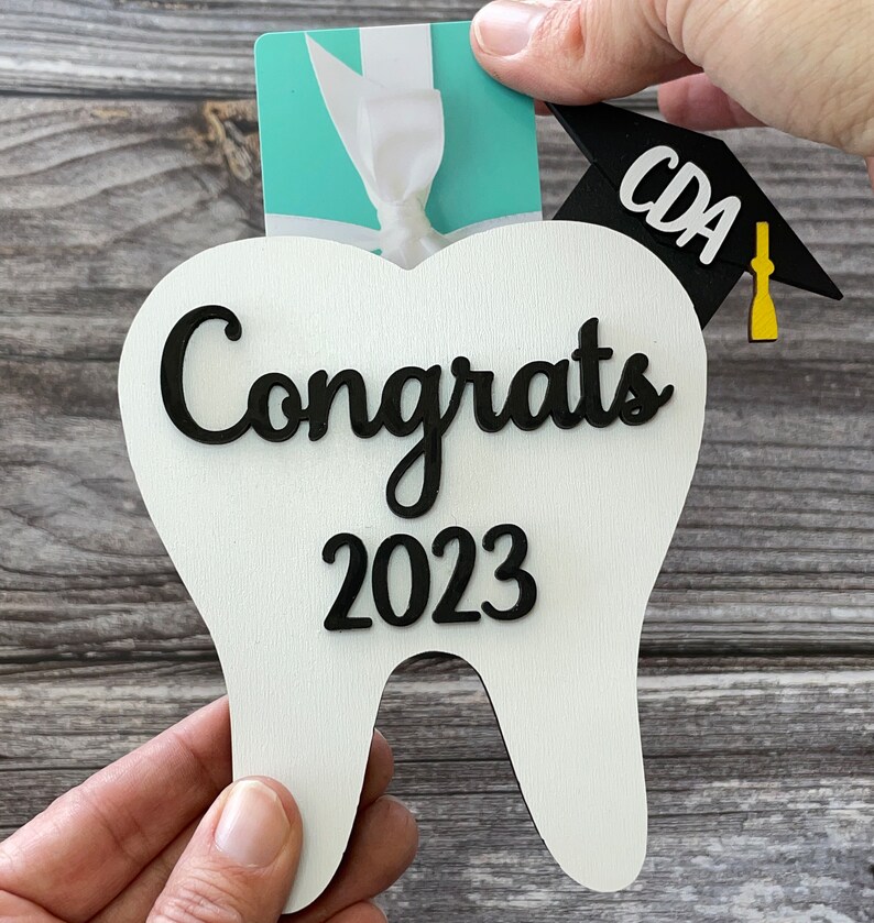 Dental Graduation Gift Card Holder Dental Hygiene Dentist Etsy