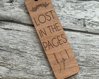 Wooden Bookmark Dark Mark HP Bookmark. Reading. Reading. 