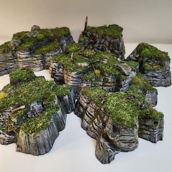 Terrain Set of 6 -highly detailed-Hills
