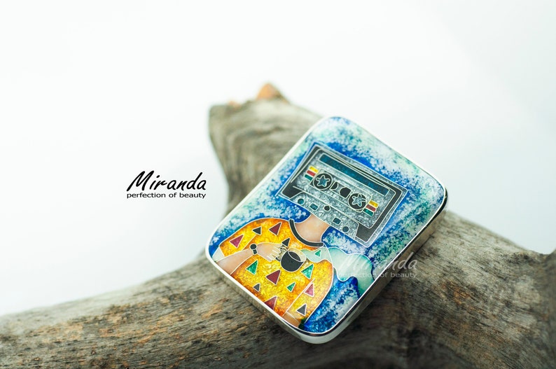 Sterling Silver Unique Jewelry Enamel Work Handmade Jewelry Unique Handmade Woman pendant enamel Pendant Mirandas Enamelarium