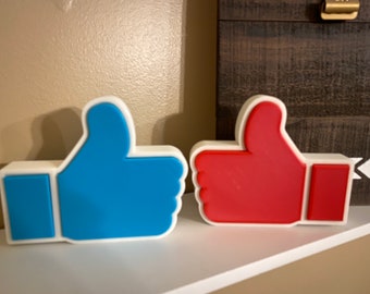 Thumbs Up Like Button Sign Decor