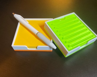Sticky Note Holder with Stencil