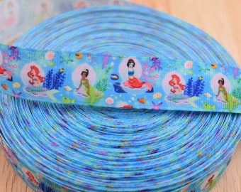 7/8 Princess Character Grosgrain Ribbon | 7/8 Decorative Ribbon | 7/8 Grosgrain Ribbon