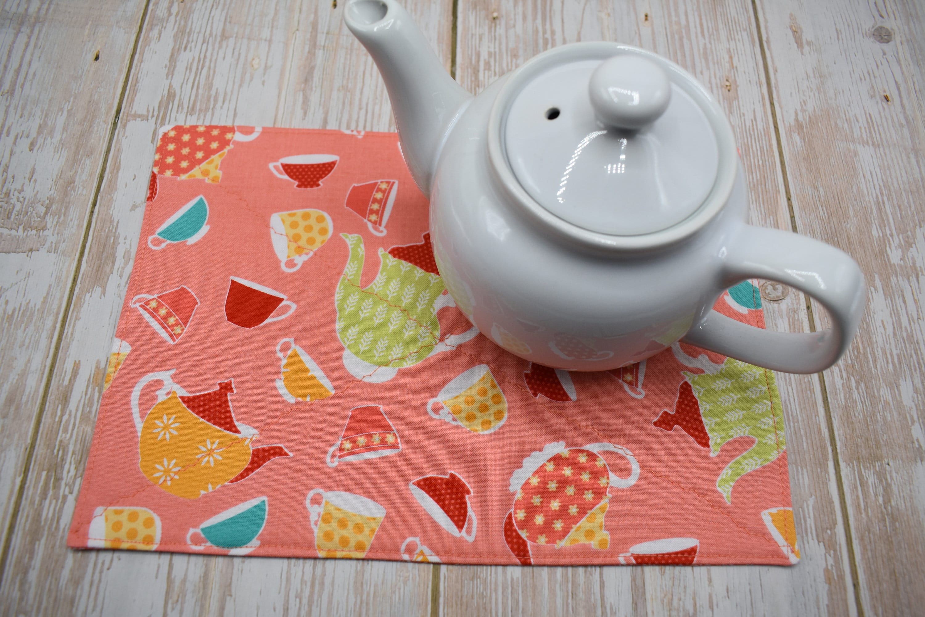 Fabric Teapot Mat Teapot Mat Teapot Trivet Etsy