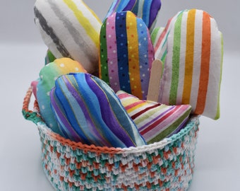 Mini Fabric Popsicle | Tiered Tray Decor | Bowl Filler | Summer Decor