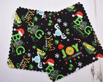 Christmas Fabric Coasters | Mug Rug | Mug Mat | Fabric Coaster Set of 2