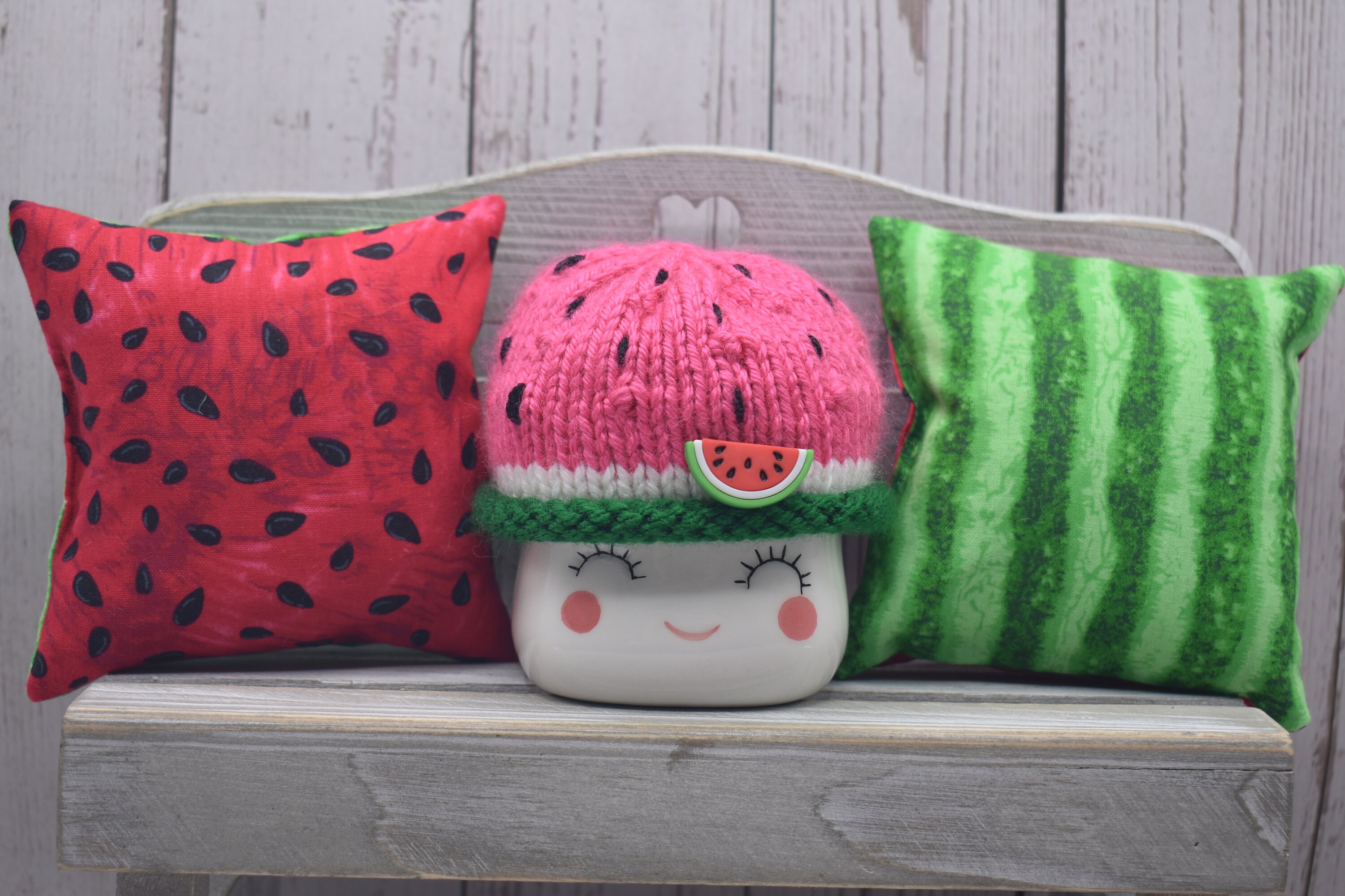 Watermelon Tiered Tray Pillow Summer Tiered Tray Pillow Etsy