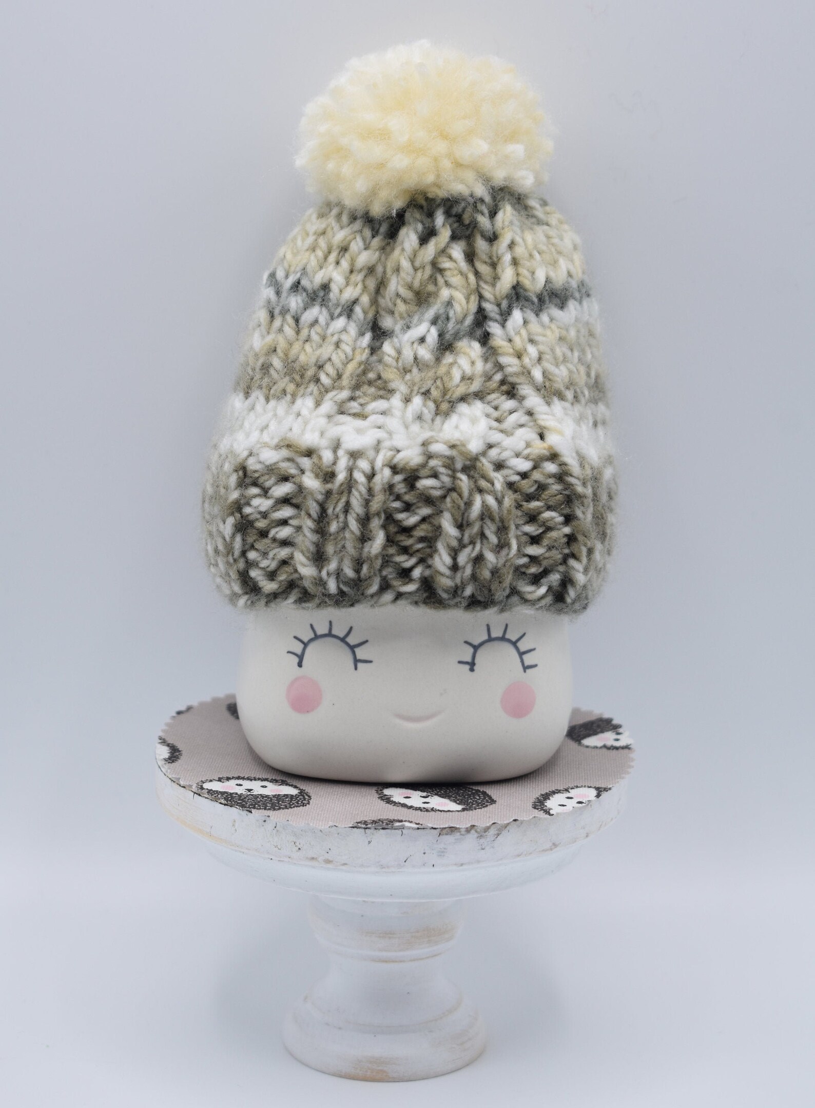 Marshmallow mug hat Rae Dunn inspired Tiered tray decor Etsy