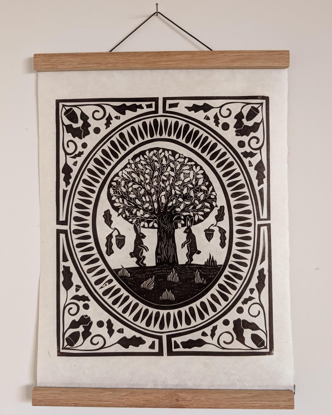 Linotree Oak Tree - Limited Edition Lino Print / Original Art - Etsy