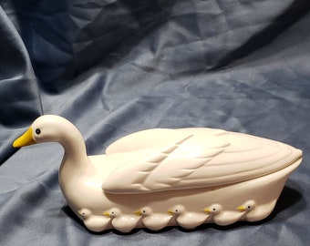 Green - Duck Handcrafted Ceramic Toys (Set of 2)