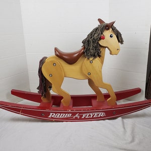 Radio Flyer Wooden Rocking Horse Model 430 34x 21x 10 image 1