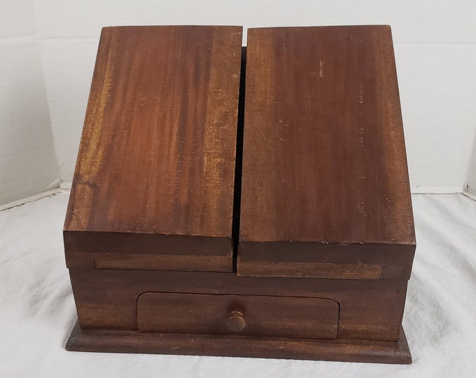 Hobby Lobby Wood Desk Organizer W/drawer 13 X 11 X 8.5 Etsy