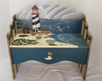 Hand Painted Bench Etsy
