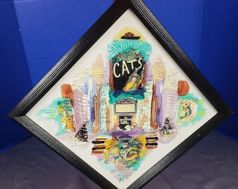 New York Theater District Play Posters Cats Sign 13.5"