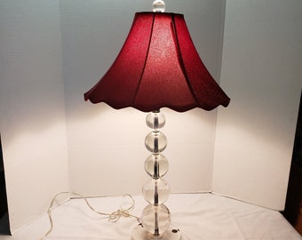 Stacked Ball Lamp, Large Stacked Glass Ball Table Lamp Base Nickelodeon