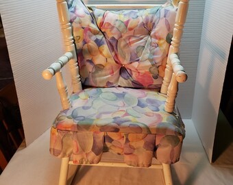white wicker rocking chair for nursery