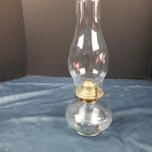 Vintage Lamplighter Glass Kerosene Oil Lamp 13&quot; Tall