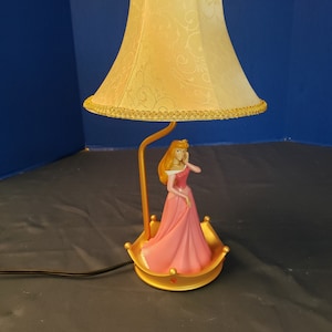 Princess Aurora Sleeping Beauty Lamp Light Disney Store Authentic 17