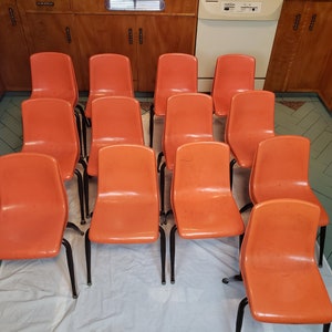 Vintage VIRCO Assorted Childs Hard Plastic Chairs Mid Century 28&quot; T Retro