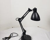 Vintage Modern Black Metal Articulating Arm Desk Piano Lamp 14 quot
