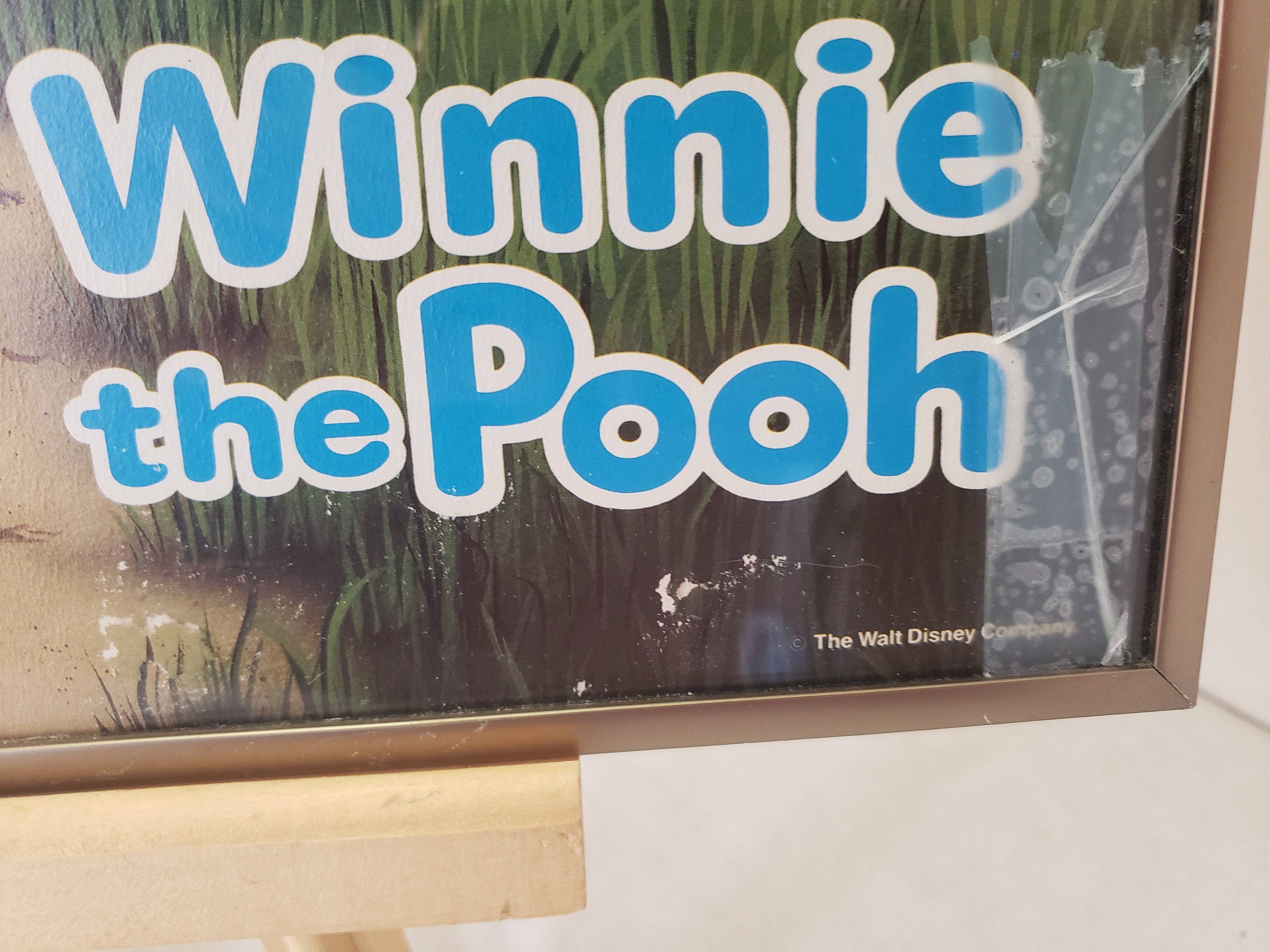 ヴィンテージ 額入り くまのプーさん ポスター ツリーハウスの建物 28