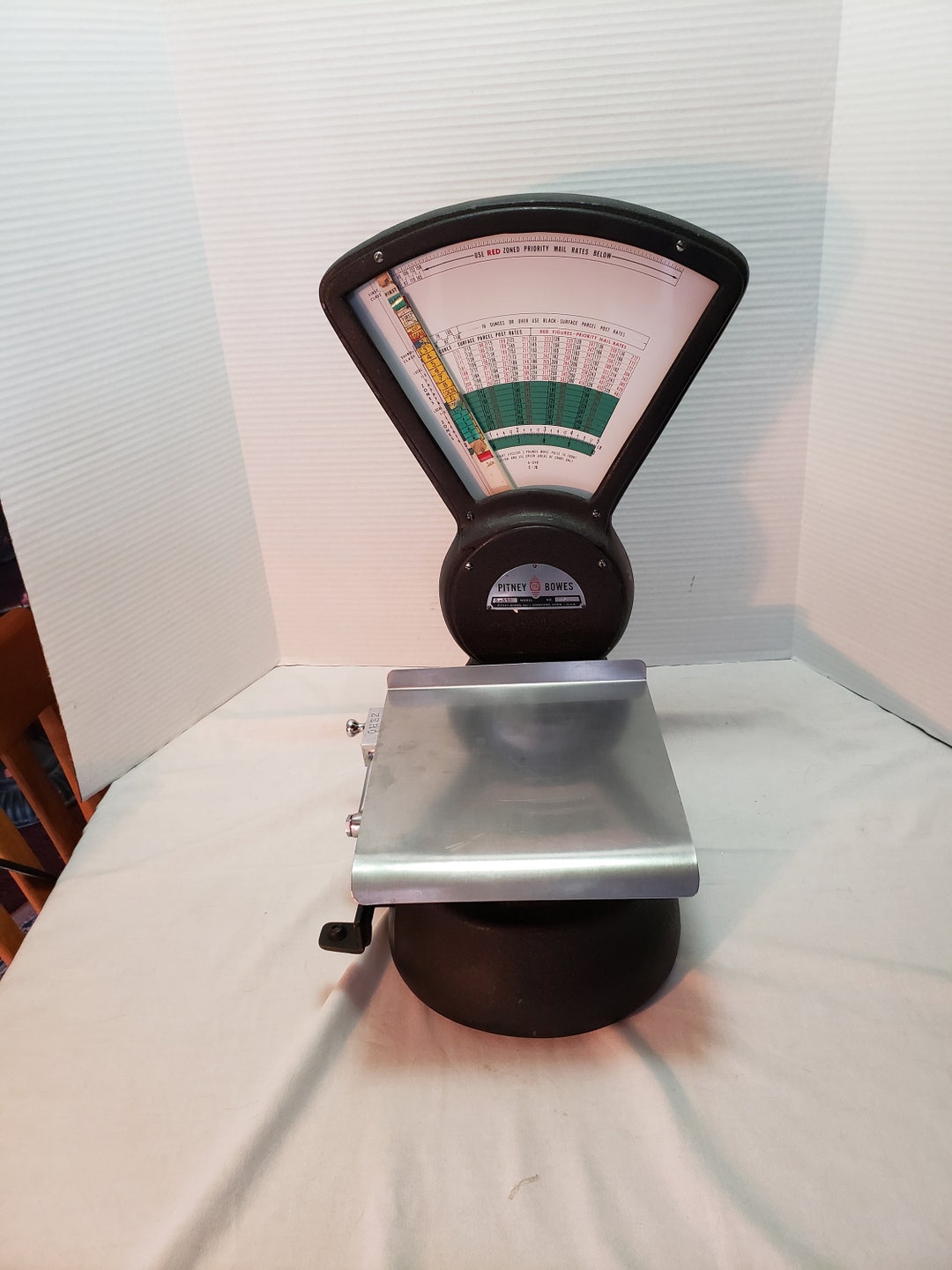 Vintage Pitney Bowes Mailroom Postage Postal Weight Scale Model S510