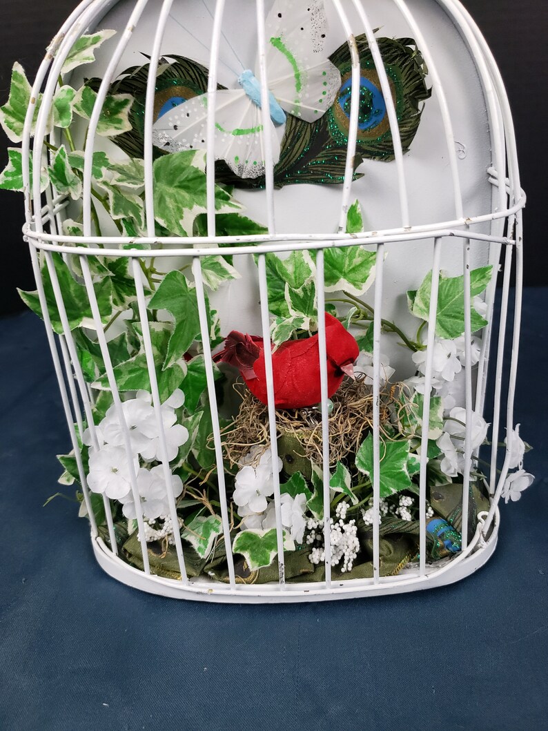 Vintage Metal Wire Two-sided Bird Cage 12" X 8' X 7" - Etsy Australia