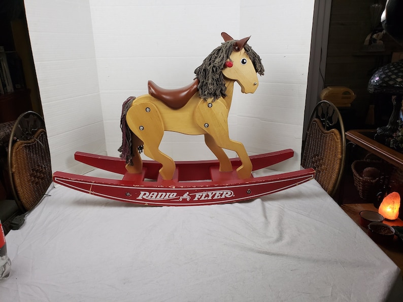 Radio Flyer Wooden Rocking Horse Model 430 34x 21x 10 image 1