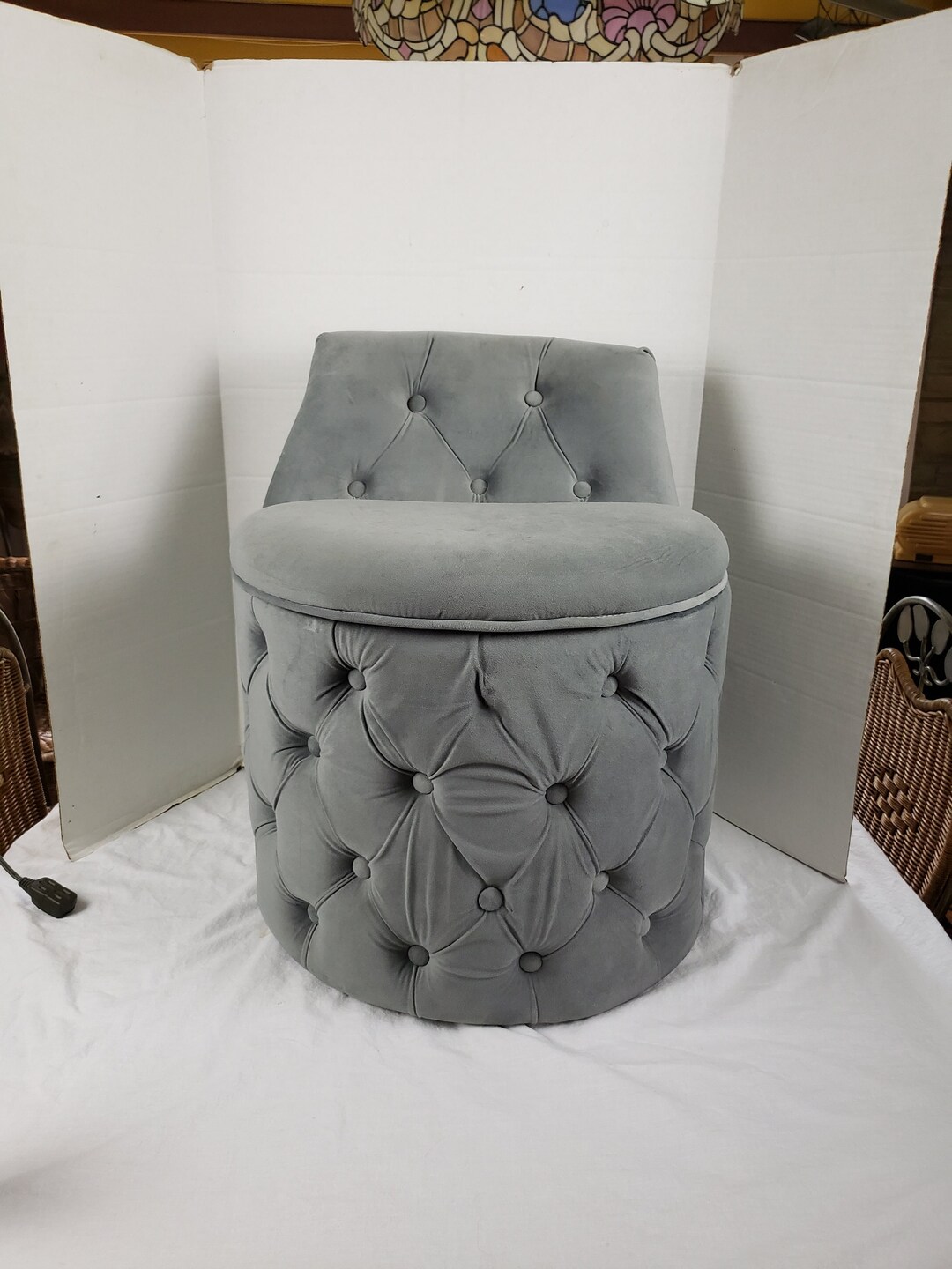 Tainoki Storage Bench Makeup Bench Ottoman 24 X 20 Etsy