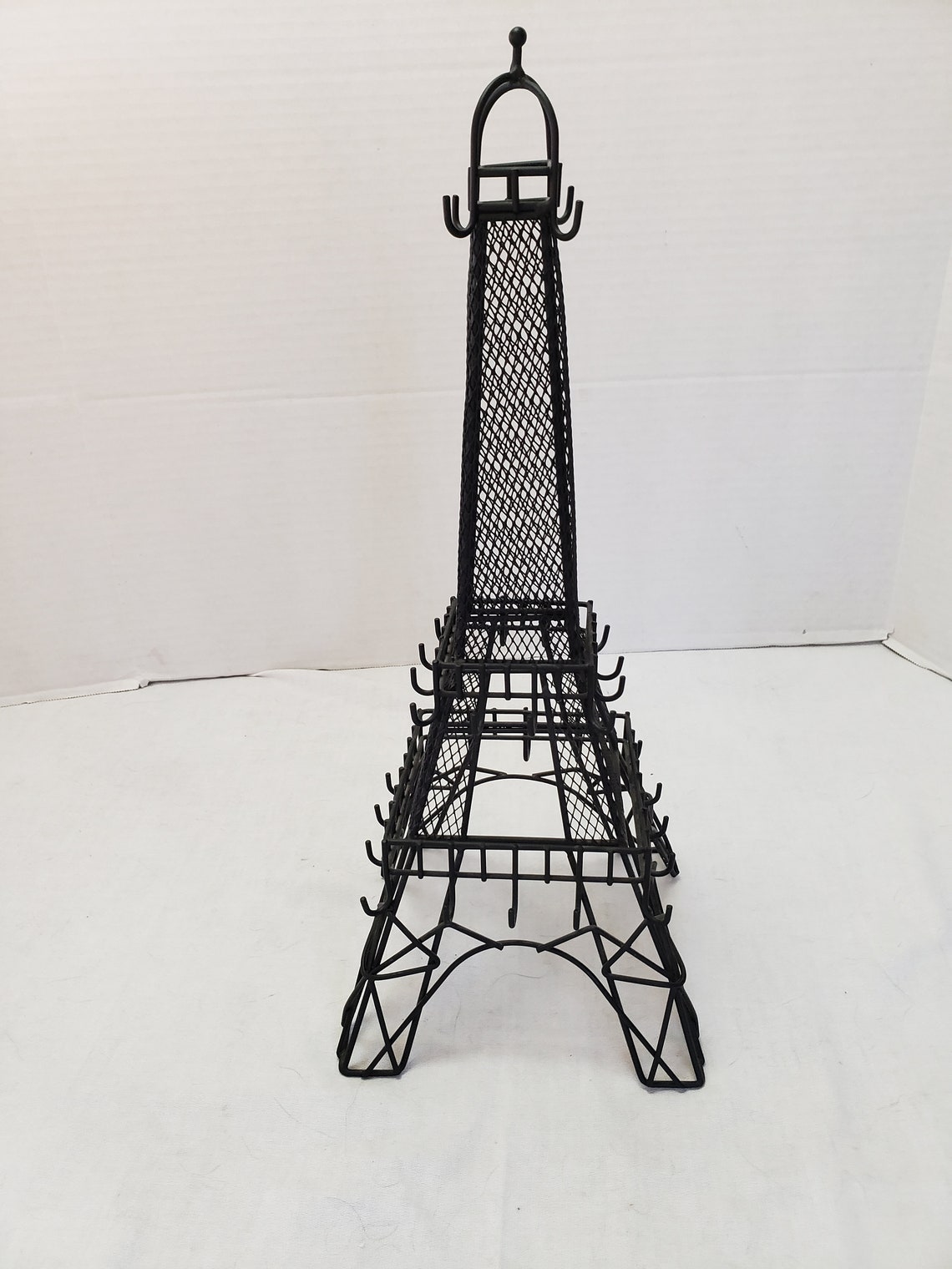Eiffel Tower Metal Wire Table Top Decorative Jewelry Tree