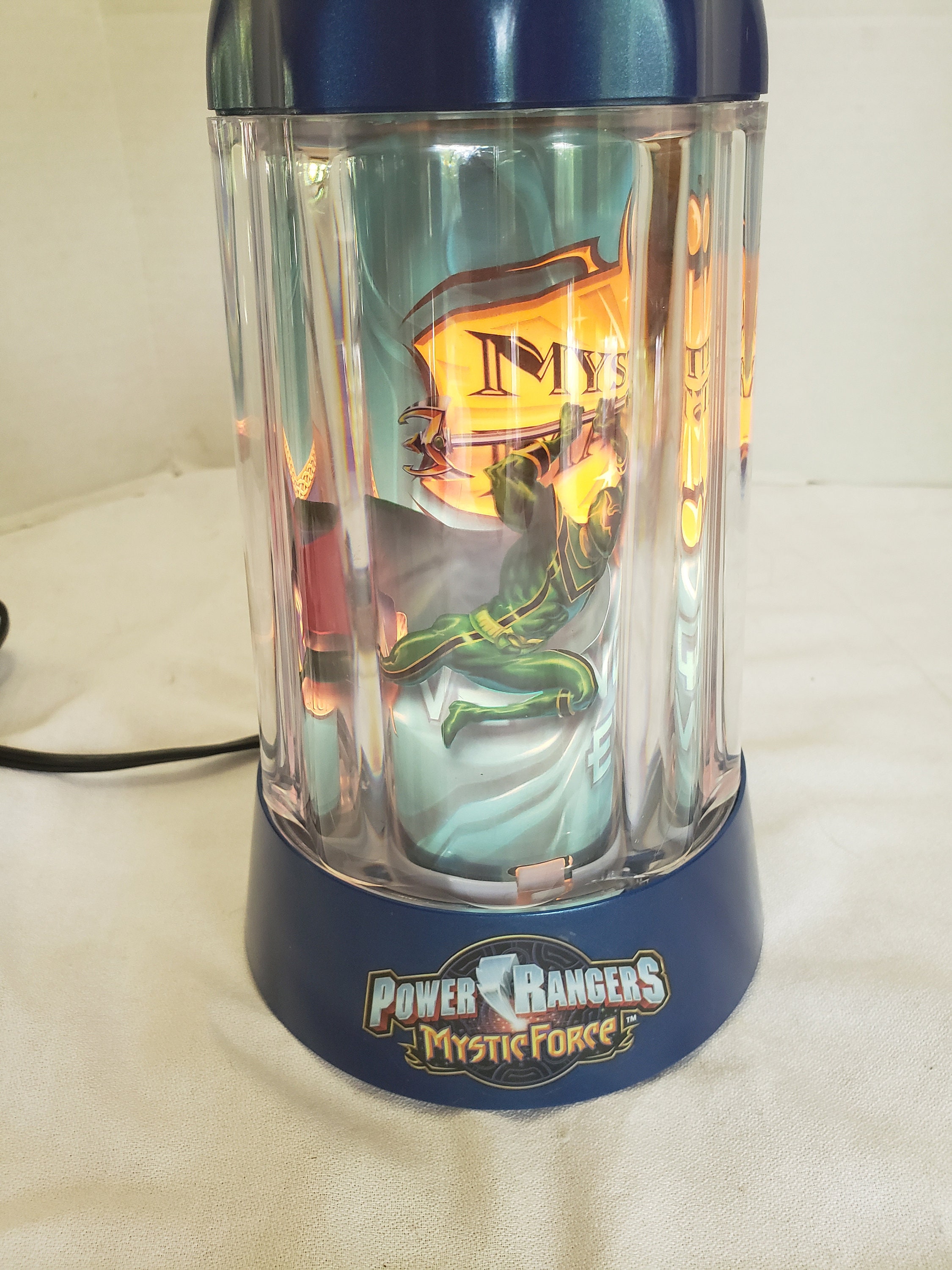 Spencers Revolving Motion Lamp Moving Power Rangers Mystic Etsy