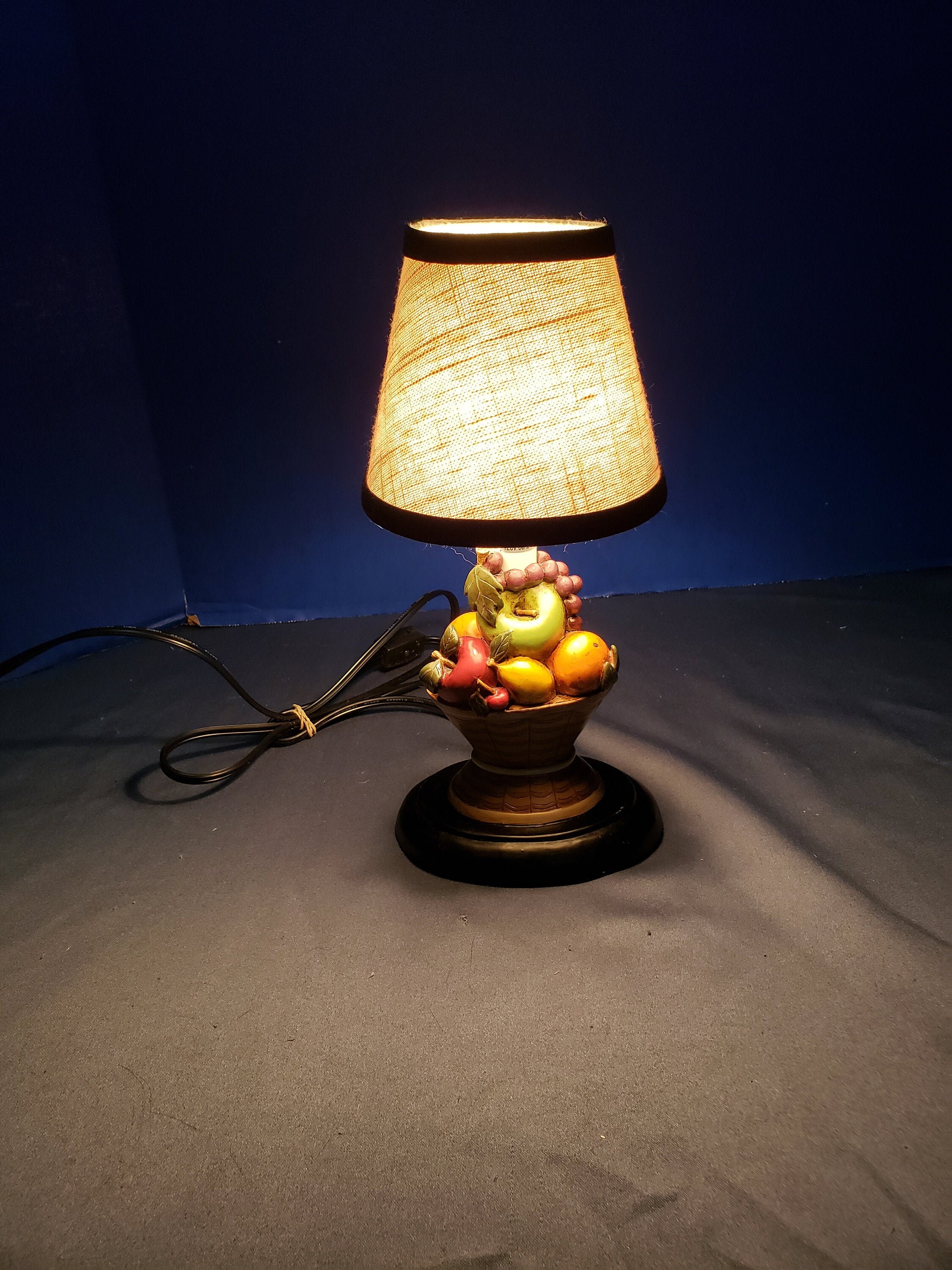 Warren Kimble Ceramic Fruit Bowl Lamp Light 11.5 Etsy