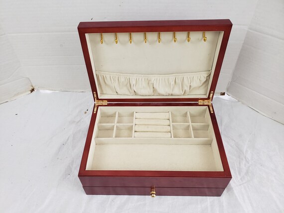 Vintage MELE Jewelry Box Single Drawer 12" x 8" x… - image 4