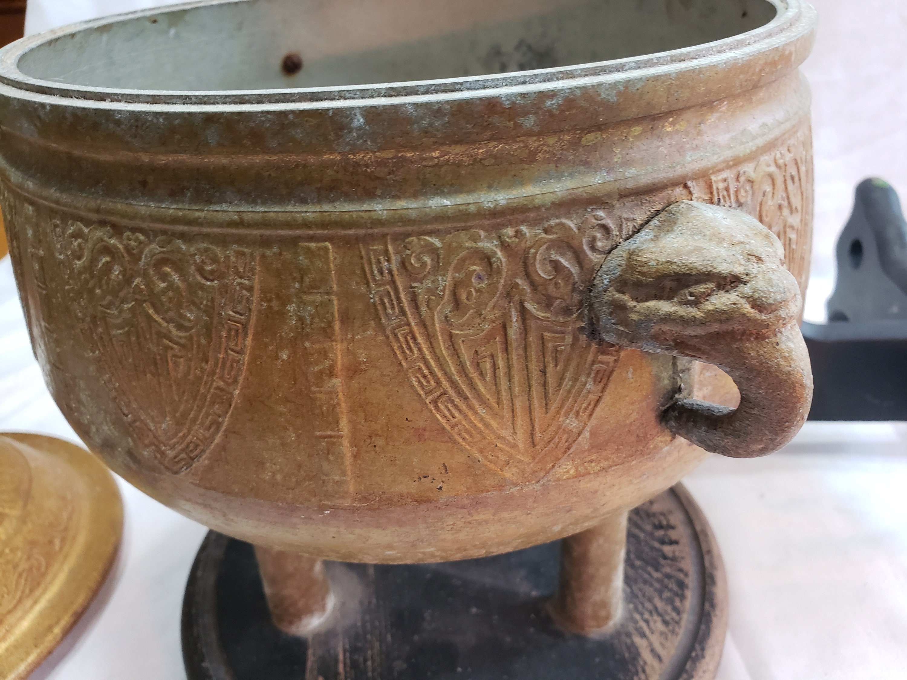 Cubo de hielo chino de bronce de mediados del siglo cubo de | Etsy