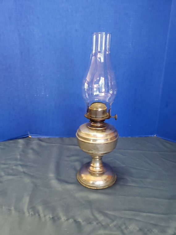 Antique silver oil sale lamp