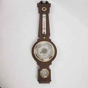 Vintage Springfield Banjo Talking Weather Station 23" T Working