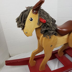 Radio Flyer Wooden Rocking Horse Model 430 34x 21x 10 image 4