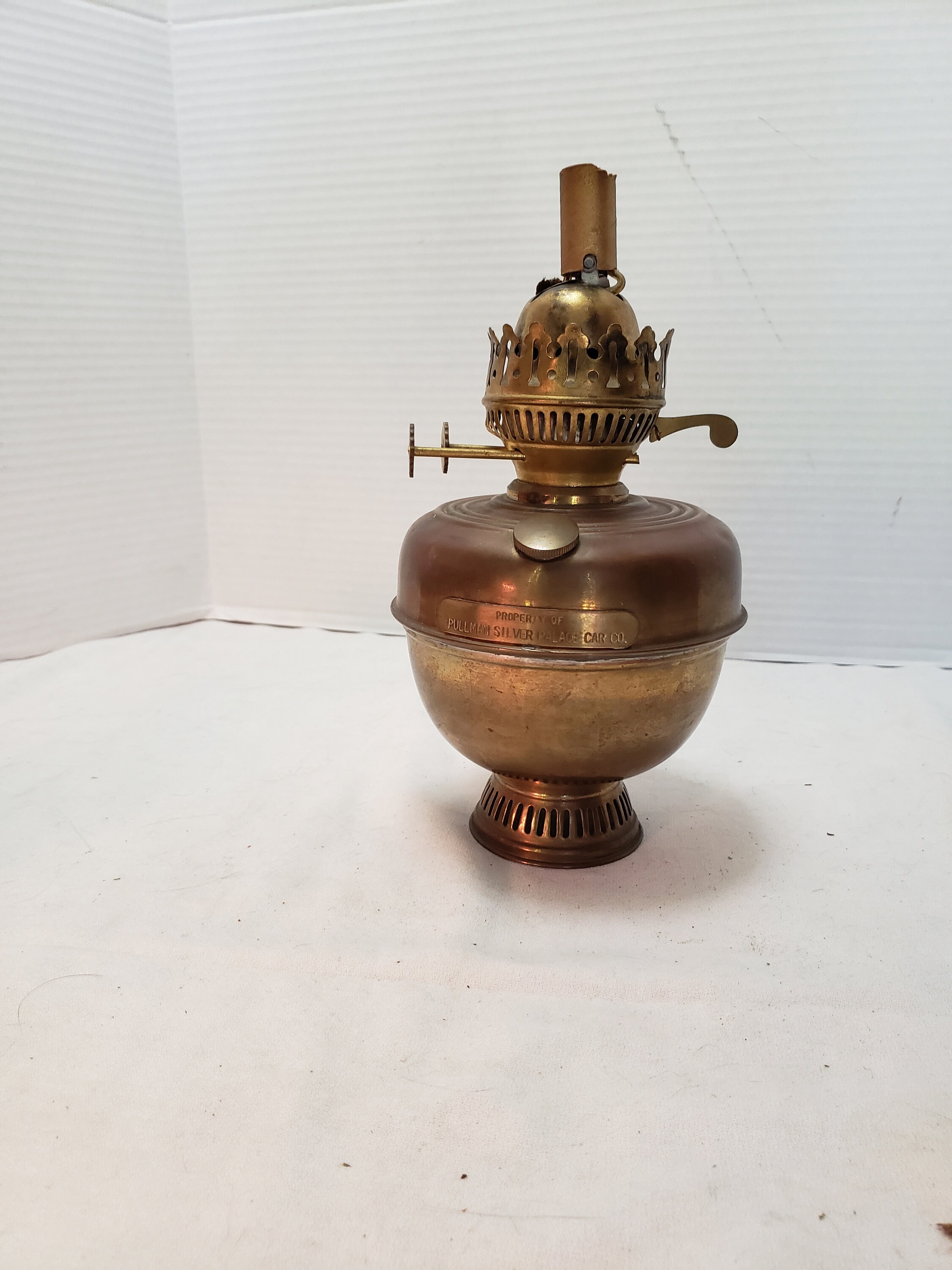 Oil lamp FAKE pullman silver palace car railroad kerosene | Etsy