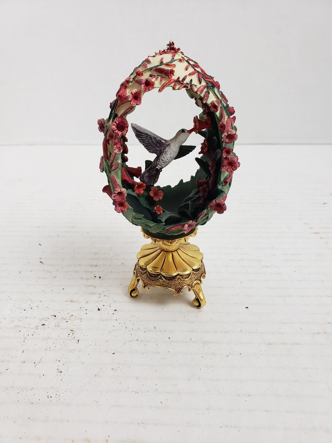 アンティーク雑貨 Franklin Mint, House of Faberge 24k Franklin Mint House of Faberge Porcelain Musical Carousel