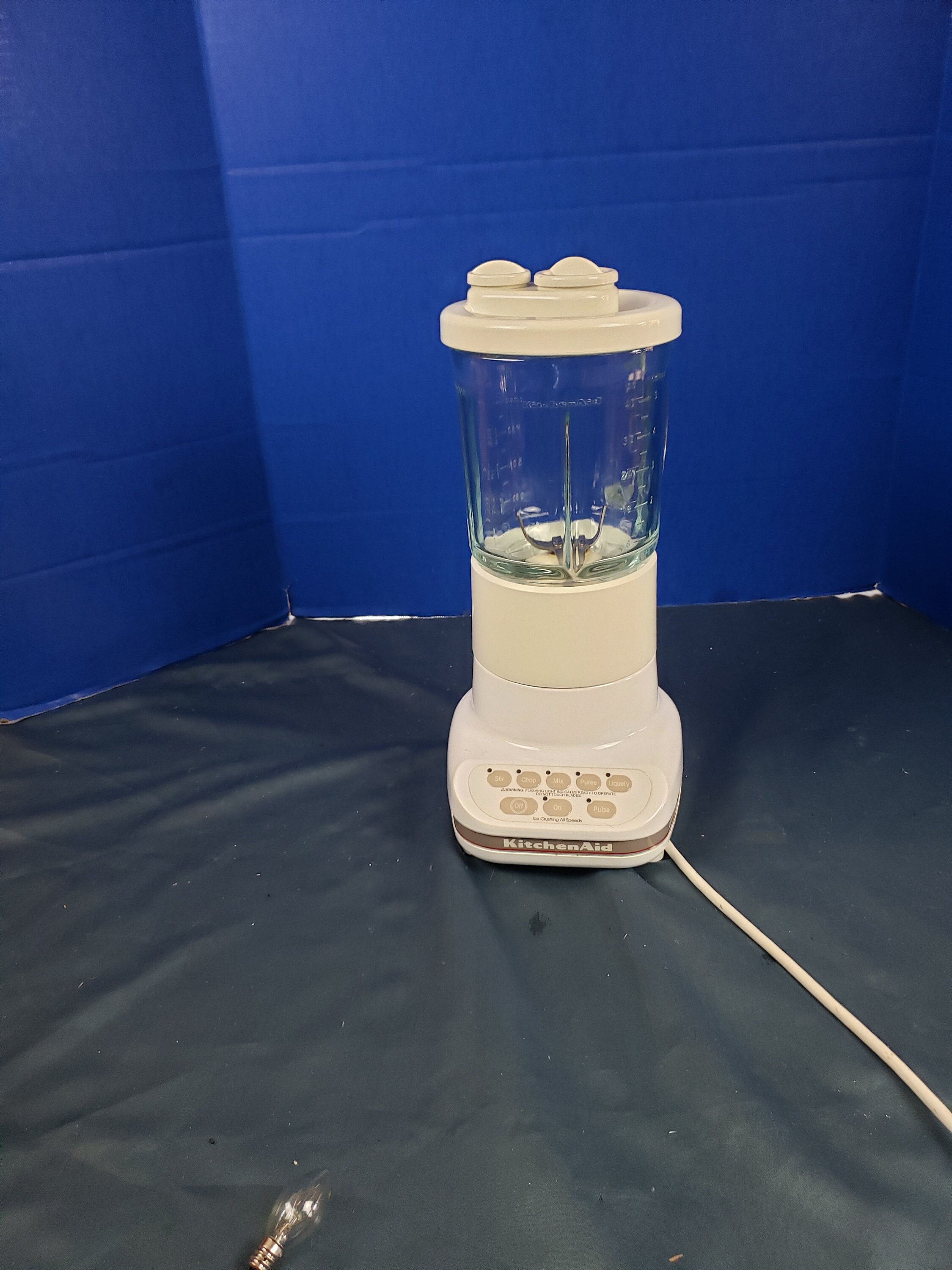 KitchenAid, Kitchen, Kitchenaid Replacement Blender Pitcher 4oz 5 Cup  Glass Jar White Base With Lid