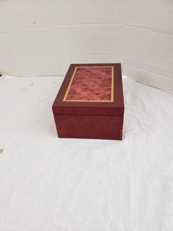 Vintage MELE Jewelry Box Single Drawer 12" x 8" x… - image 7