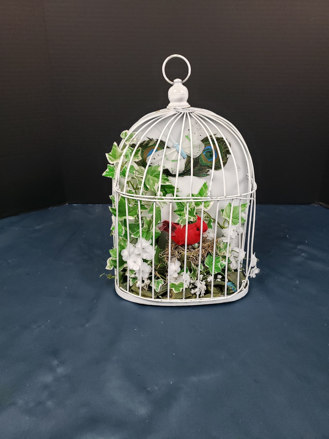 Vintage Metal Wire Two-sided Bird Cage 12" X 8' X 7" - Etsy