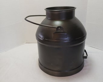 Vintage Steel 5 Gallon Bucket Pail Can Dairy Farm Planter 15" x 14" NO LID