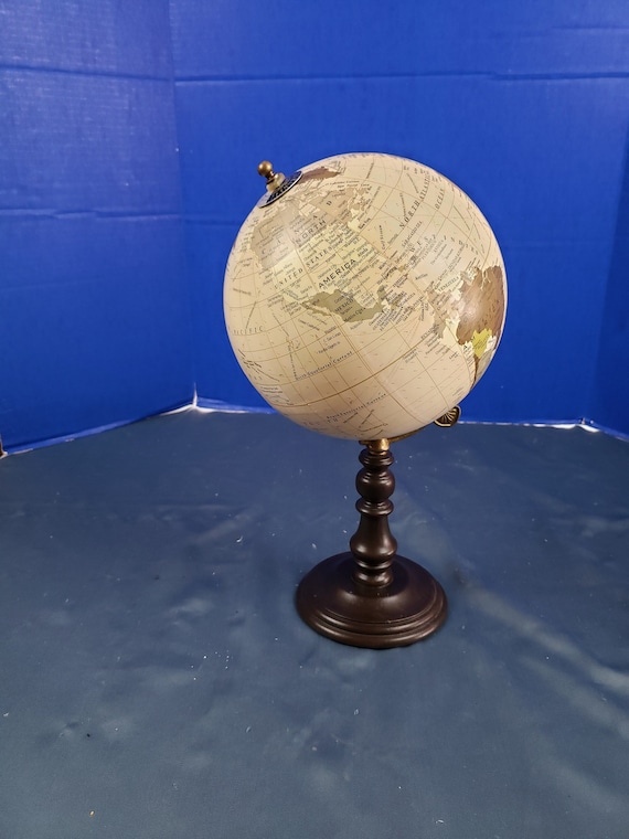 Vintage 1940s Mid-century Lewis Weil Glass Globe Plastic Base