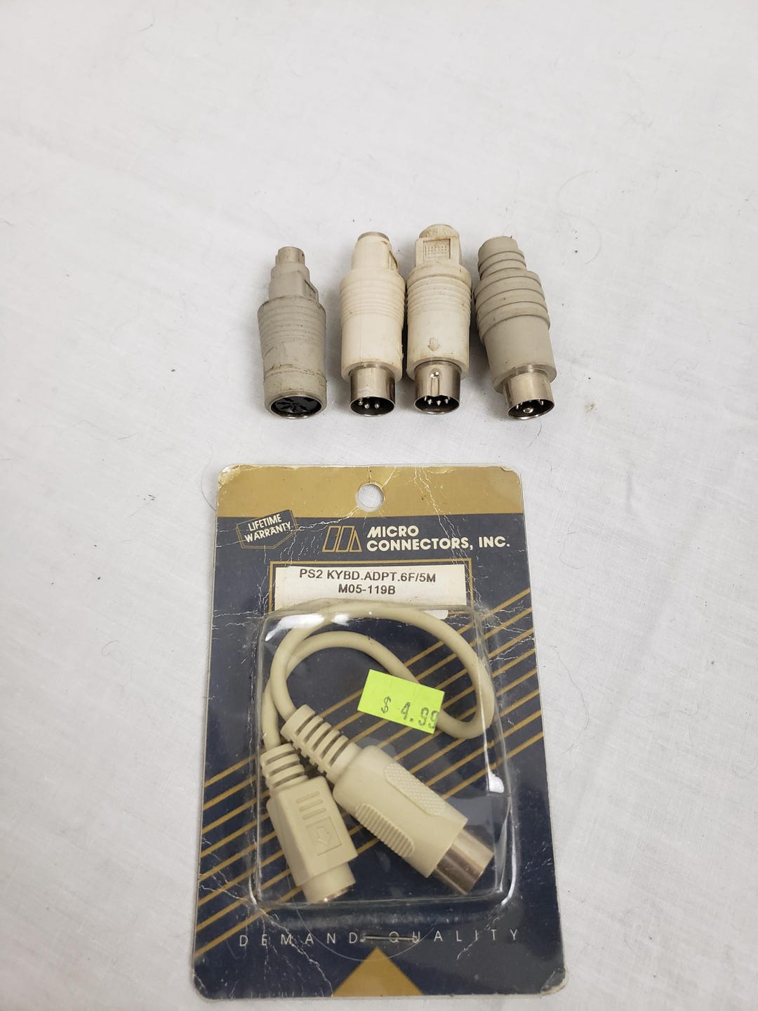 Female to AT Male Keyboard Adapter C2G 02475 PS/2, Beige - Etsy Canada